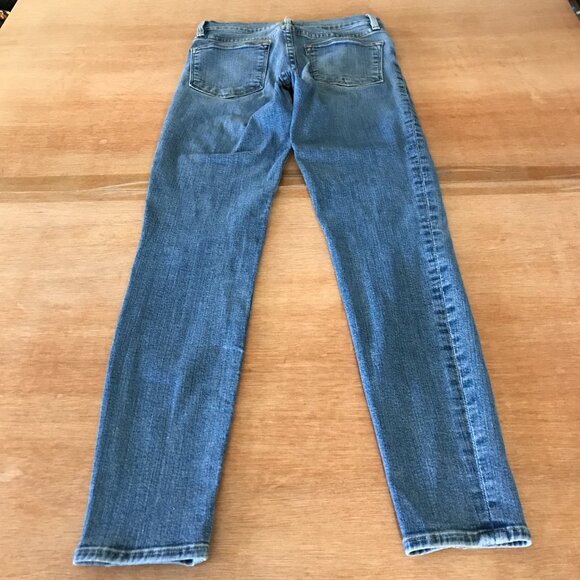 Frame Le High Skinny Jeans Women 26 Blue Mid Rise Medium Wash Stretch Preppy - Picture 2 of 14